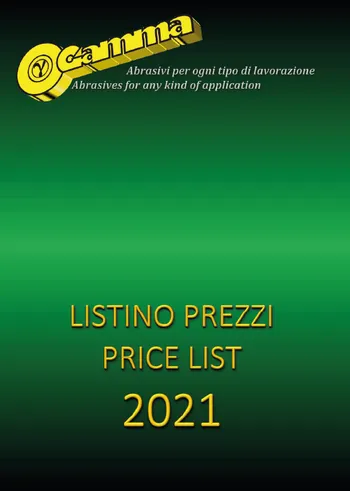 Listino Generale Gamma Abrasivi